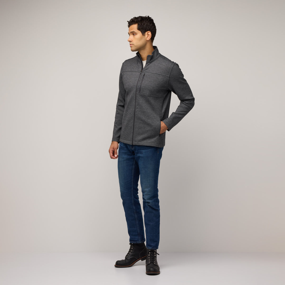 Men's Ponte Full-Zip Jacket