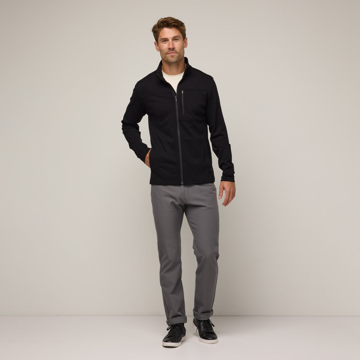 Men's Ponte Full-Zip Jacket