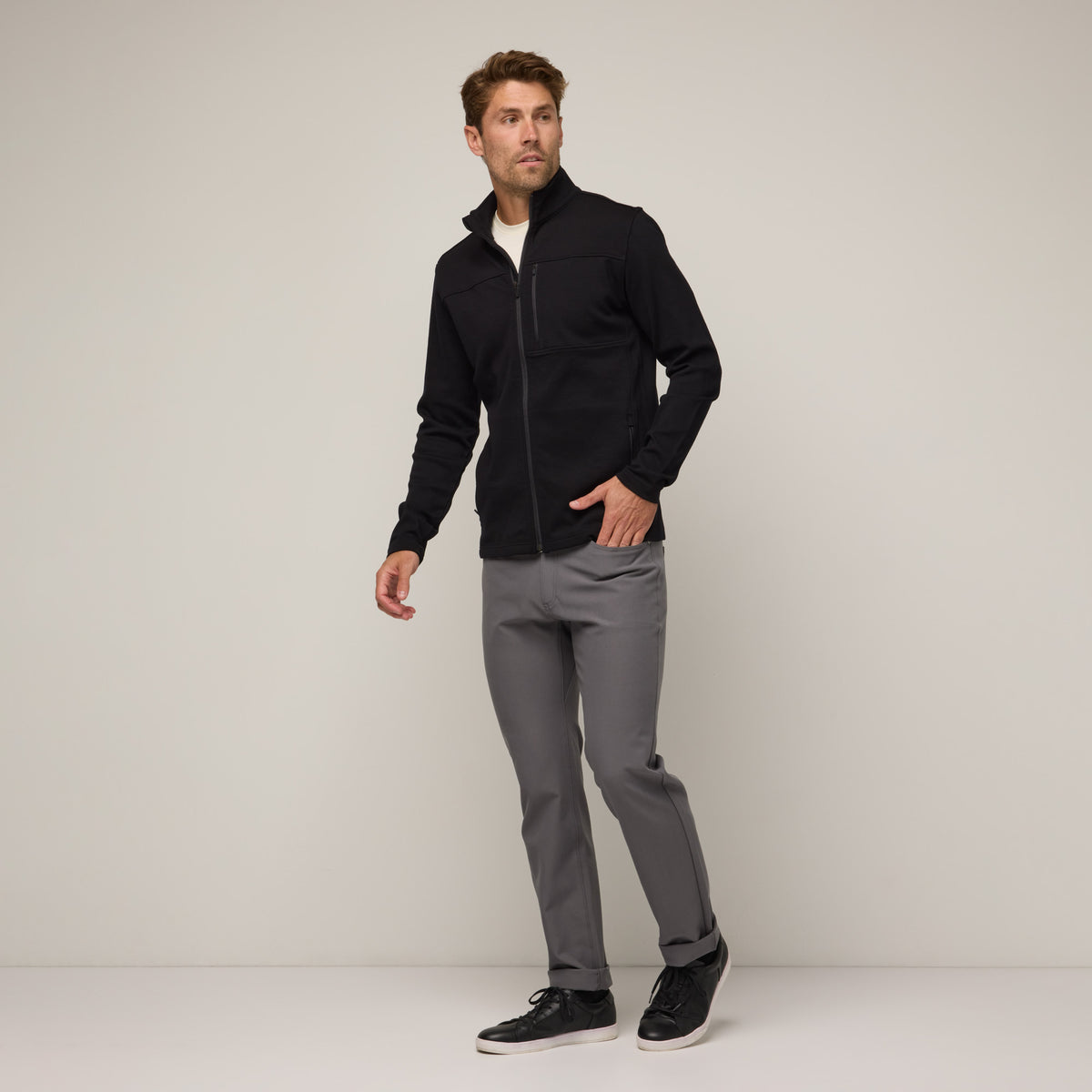 Men's Ponte Full-Zip Jacket